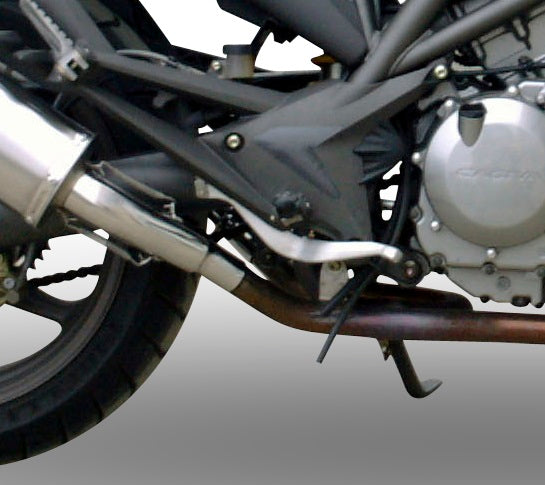 GPR Exhaust System Cagiva Raptor 650 2001-2005, Trioval, Dual slip-on Including Removable DB Killers and Link Pipes