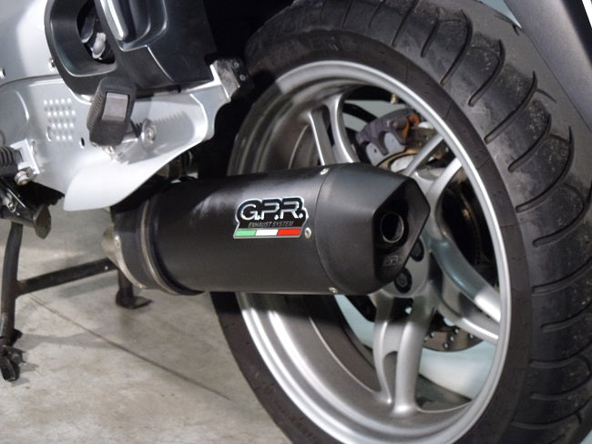 GPR Exhaust for Bmw R1150RT 2000-2006, Furore Nero, Slip-on Exhaust Including Removable DB Killer and Link Pipe