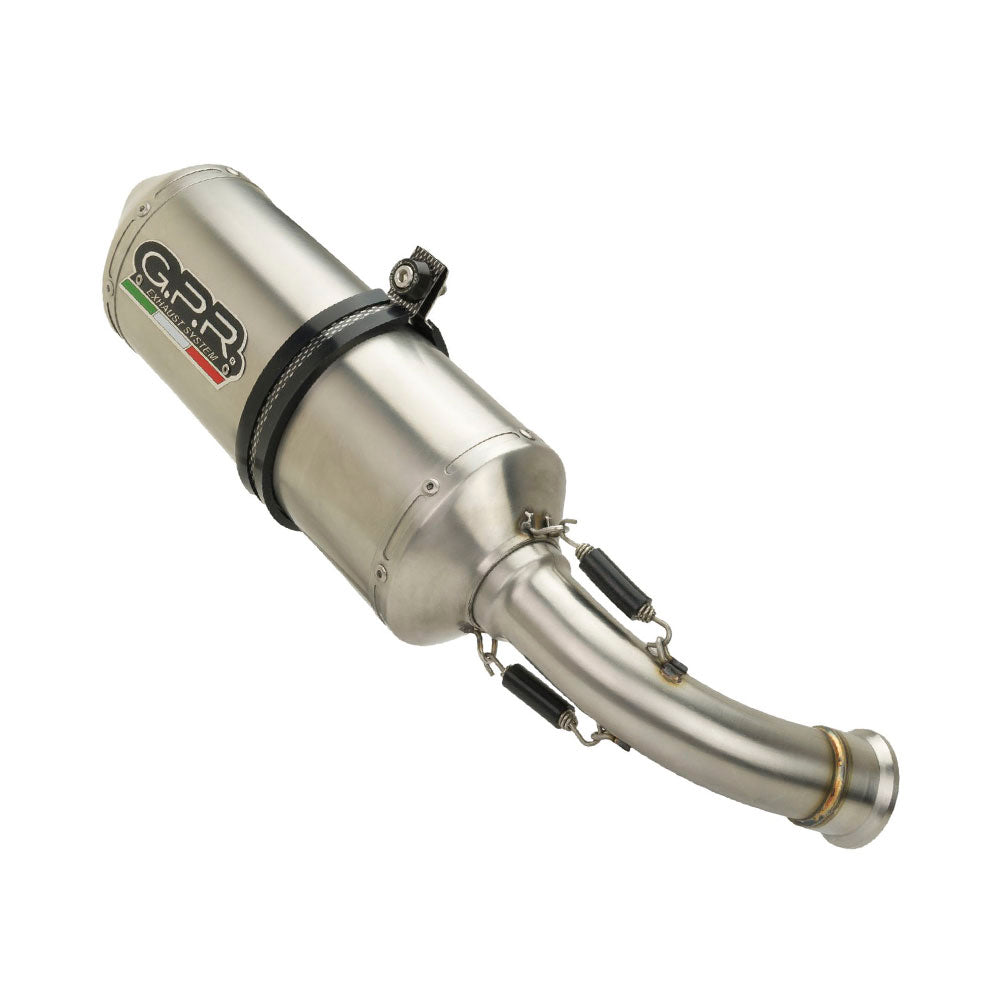 GPR Exhaust System Honda VFR800F 2014-2016, Satinox , Slip-on Exhaust Including Removable DB Killer and Link Pipe
