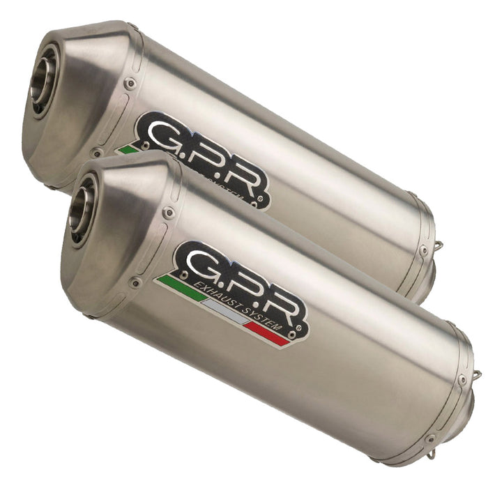 GPR Exhaust System Honda Varadero 1000 1999-2011, Satinox , Dual slip-on Including Removable DB Killers and Link Pipes