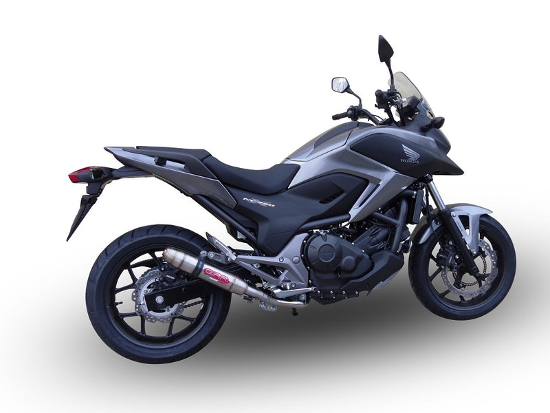 GPR Exhaust System Honda NC750X NC750S DCT 2014-2015, Deeptone Inox, Slip-on Exhaust Including Removable DB Killer and Link Pipe