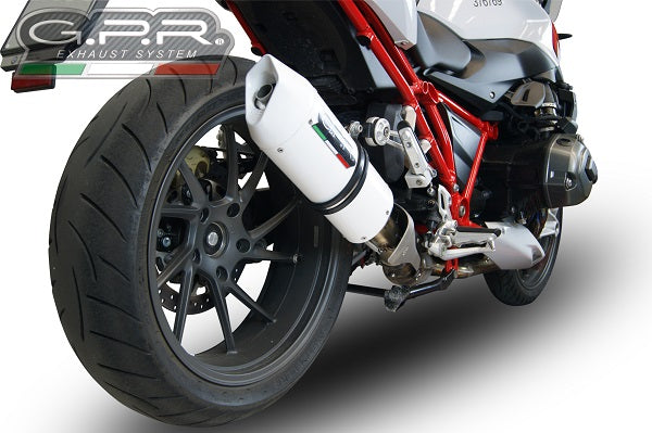 GPR Exhaust for Bmw R1200R 2015 LC 2017-2019, Albus Evo4, Slip-on Exhaust Including Removable DB Killer and Link Pipe