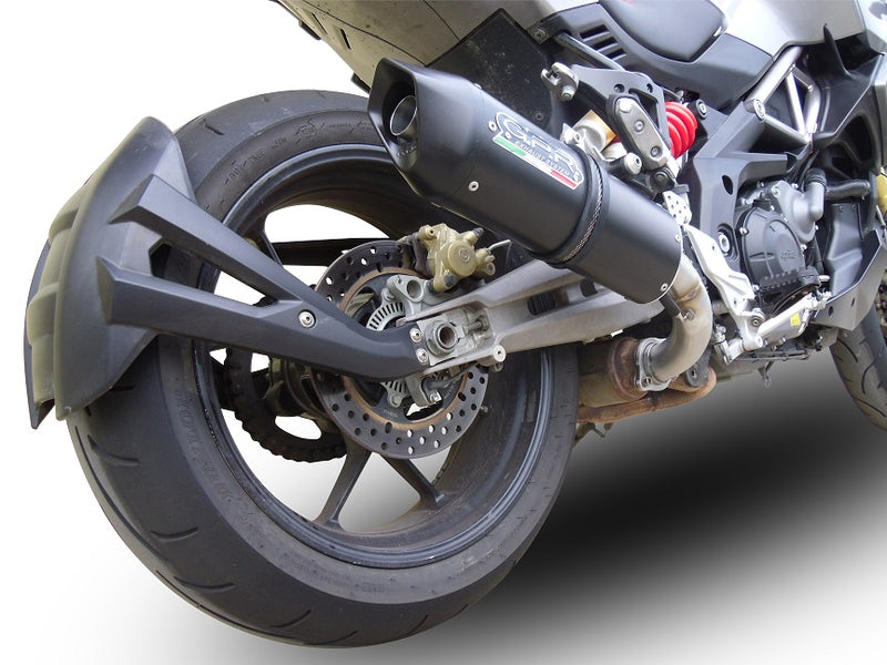 GPR Exhaust for Aprilia Caponord 1200 2013-2015, Furore Nero, Slip-on Exhaust Including Removable DB Killer and Link Pipe