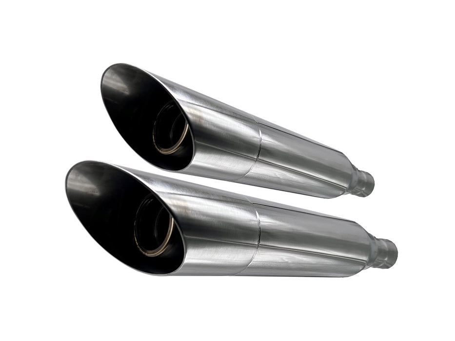 GPR Exhaust System Harley Davidson Sportster 883 2004-2009, Slash Inox, Dual slip-on Including Removable DB Killers and Link Pipes