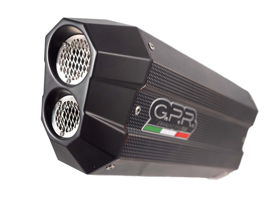 GPR Exhaust for Bmw K1200S K1200R 2004-2008, Sonic Poppy, Slip-on Exhaust Including Removable DB Killer and Link Pipe