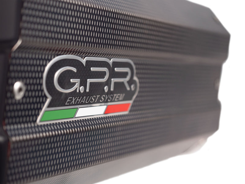 GPR Exhaust System Yamaha Tenere 700 2021-2023, Sonic Poppy, Slip-on Exhaust Including Removable DB Killer and Link Pipe