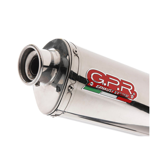 GPR Exhaust for Bmw R850R R850GS 1994-2002, Trioval, Slip-on Exhaust Including Removable DB Killer and Link Pipe
