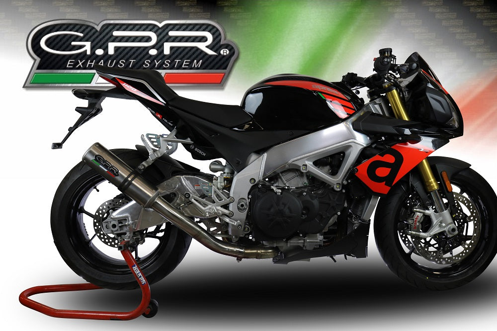 GPR Exhaust for Aprilia Rsv4 1000 - RF - Rr - Racer Pack 2015-2016, M3 Titanium Natural, Slip-on Exhaust Including Removable DB Killer and Link Pipe