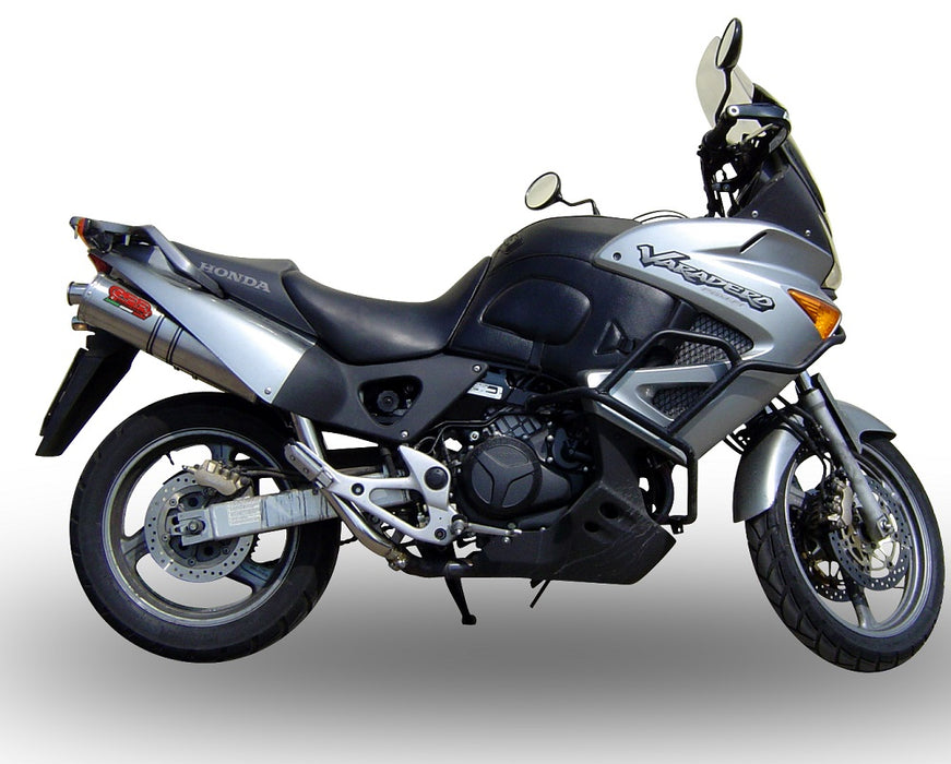 GPR Exhaust System Honda Varadero 1000 1999-2011, Trioval, Dual slip-on Including Removable DB Killers and Link Pipes