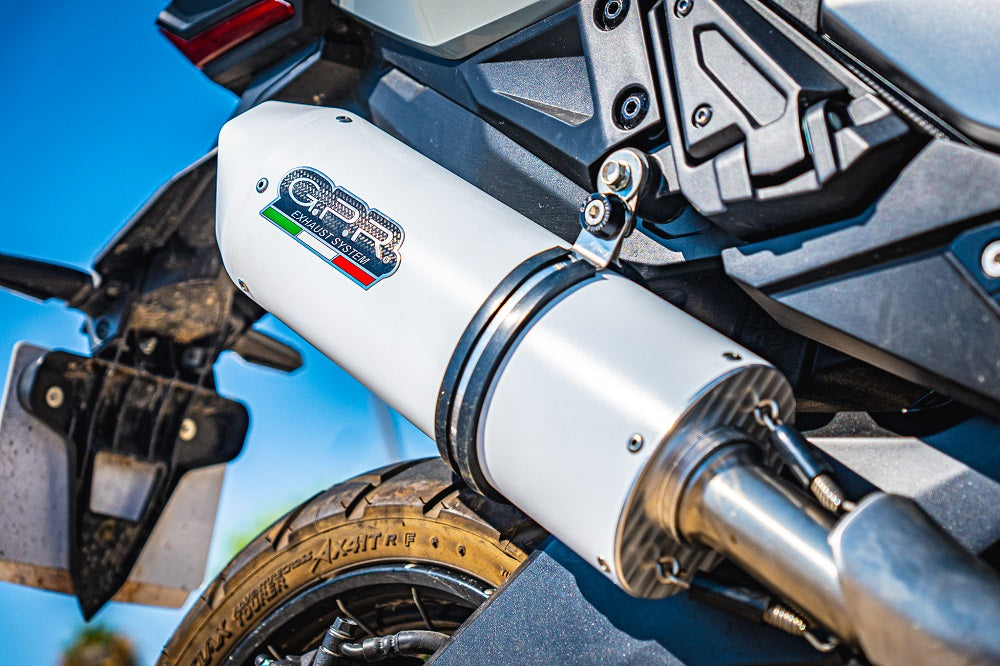 GPR Exhaust System Honda X-Adv 750 2021-2023, Albus Evo4, Slip-on Exhaust Including Removable DB Killer and Link Pipe