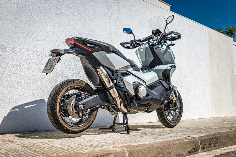 GPR Exhaust System Honda X-Adv 750 2016-2020, Deeptone Inox, Slip-on Exhaust Including Removable DB Killer and Link Pipe
