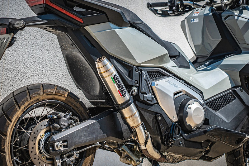 GPR Exhaust System Honda X-Adv 750 2016-2020, Deeptone Inox, Slip-on Exhaust Including Removable DB Killer and Link Pipe