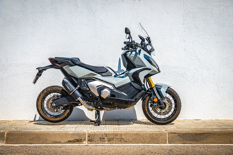 GPR Exhaust System Honda X-Adv 750 2016-2020, Furore Evo4 Nero, Slip-on Exhaust Including Removable DB Killer and Link Pipe