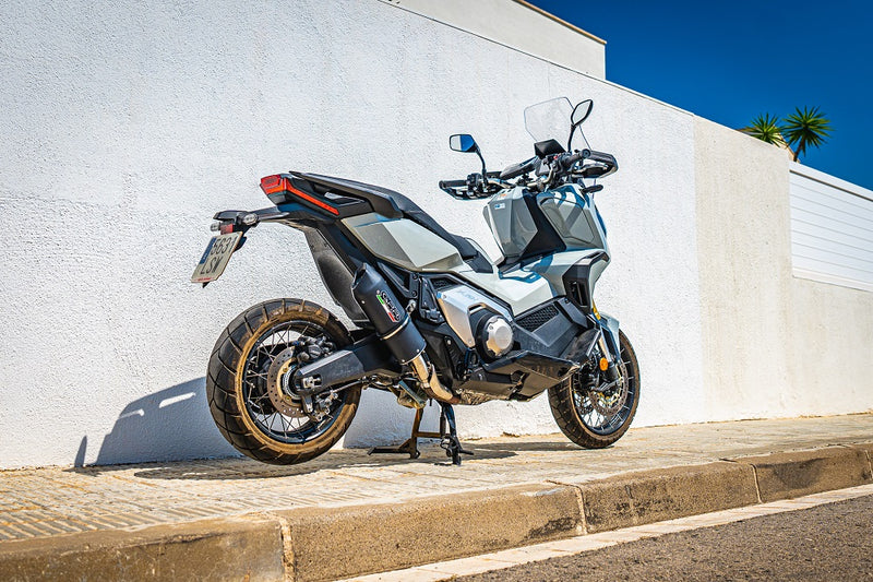 GPR Exhaust System Honda X-Adv 750 2016-2020, Furore Evo4 Nero, Slip-on Exhaust Including Removable DB Killer and Link Pipe