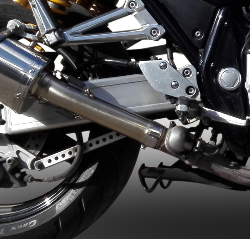 GPR Exhaust System Yamaha XJR 1300 2007-2017, Furore Nero, Slip-on Exhaust Including Removable DB Killer and Link Pipe