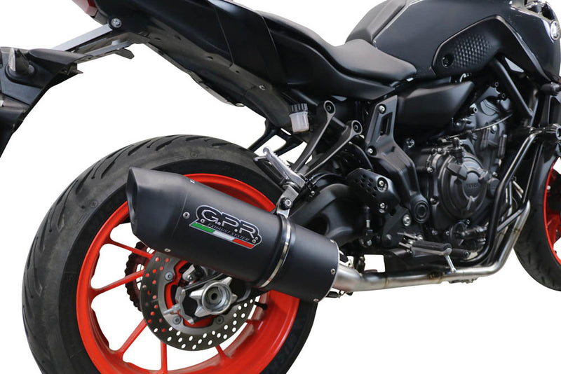 GPR Exhaust System Yamaha Xsr 700 2021-2023, Furore Evo4 Nero, Full System Exhaust, Including Removable DB Killer