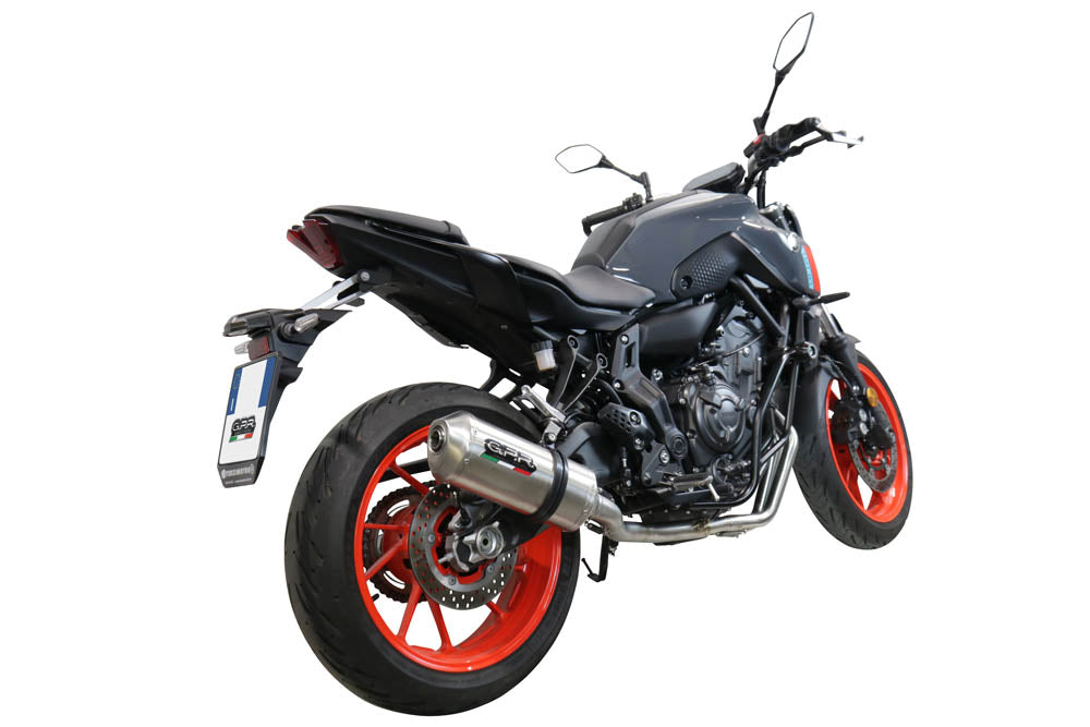 GPR Exhaust System Yamaha Xsr 700 2021-2023, Satinox , Full System Exhaust, Including Removable DB Killer