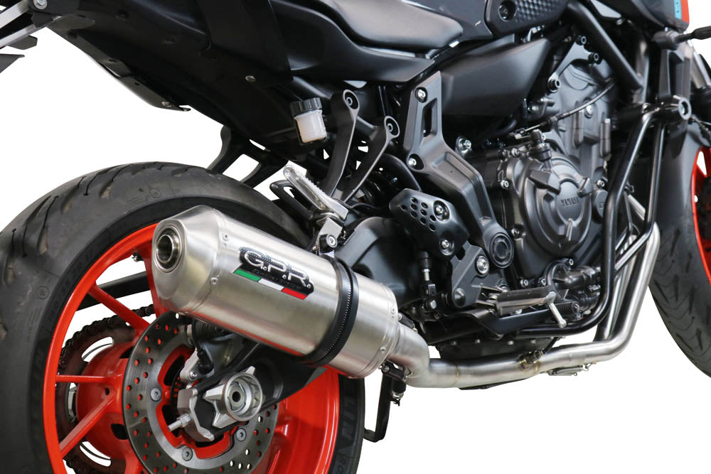 GPR Exhaust System Yamaha Xsr 700 2021-2023, Satinox , Full System Exhaust, Including Removable DB Killer