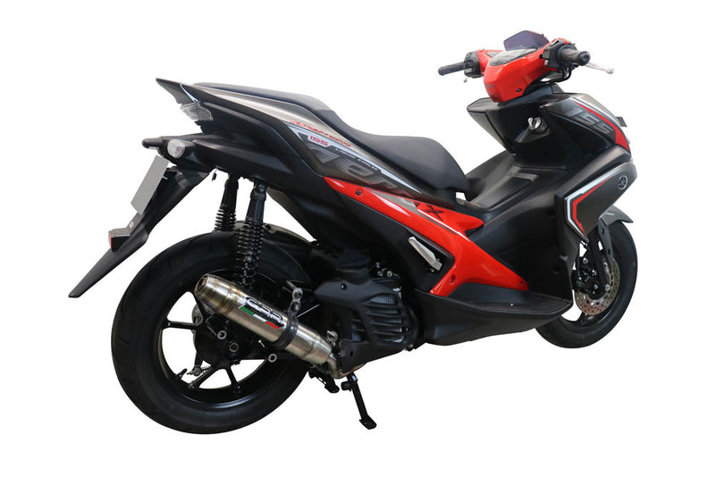 GPR Exhaust System Yamaha Aerox 155 2021-2022, Deeptone Inox, Full System Exhaust, Including Removable DB Killer