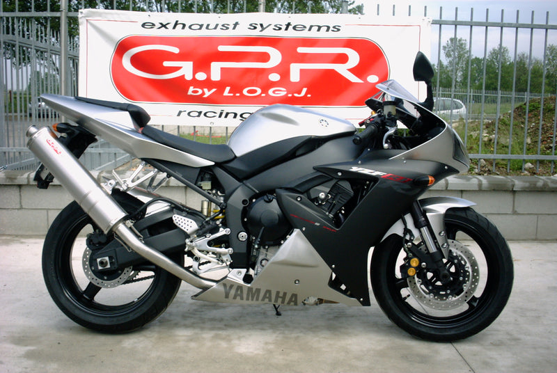 GPR Exhaust System Yamaha YZF 1000 R1 2002-2003, Trioval, Slip-on Exhaust Including Removable DB Killer and Link Pipe