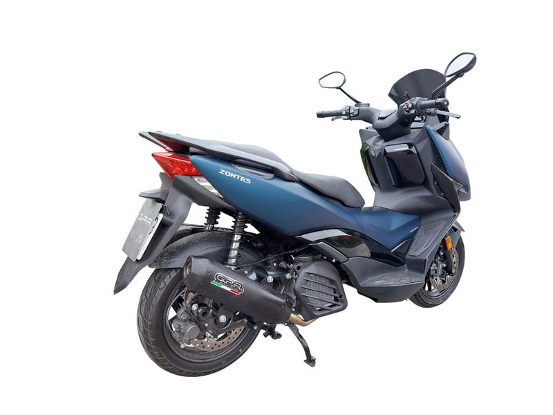 GPR Exhaust System Zontes M 125 2022-2023, Pentaroad Black, Full System Exhaust, Including Removable DB Killer