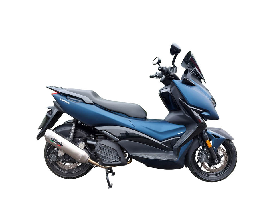 GPR Exhaust System Zontes M 125 2022-2023, Pentaroad Inox, Full System Exhaust, Including Removable DB Killer