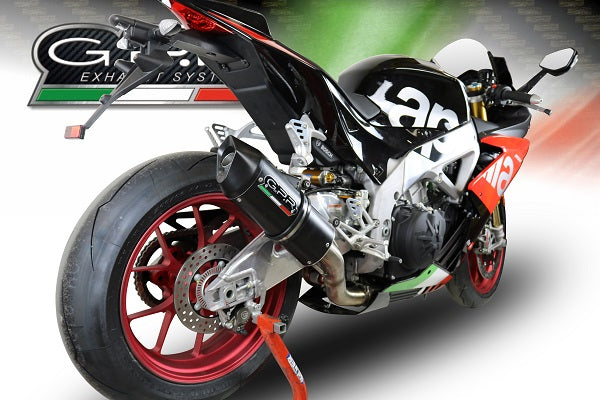 GPR Exhaust for Aprilia Rsv4 1000 - RF - Rr - Racer Pack 2017-2018, Furore Nero, Slip-on Exhaust Including Link Pipe