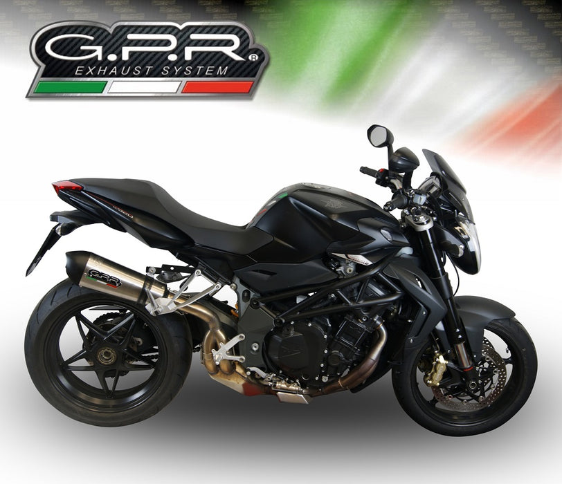GPR Exhaust System Mv Agusta Brutale 1090 R-RR 2010-2016, Gpe Ann. titanium, Slip-on Exhaust Including Removable DB Killer and Link Pipe