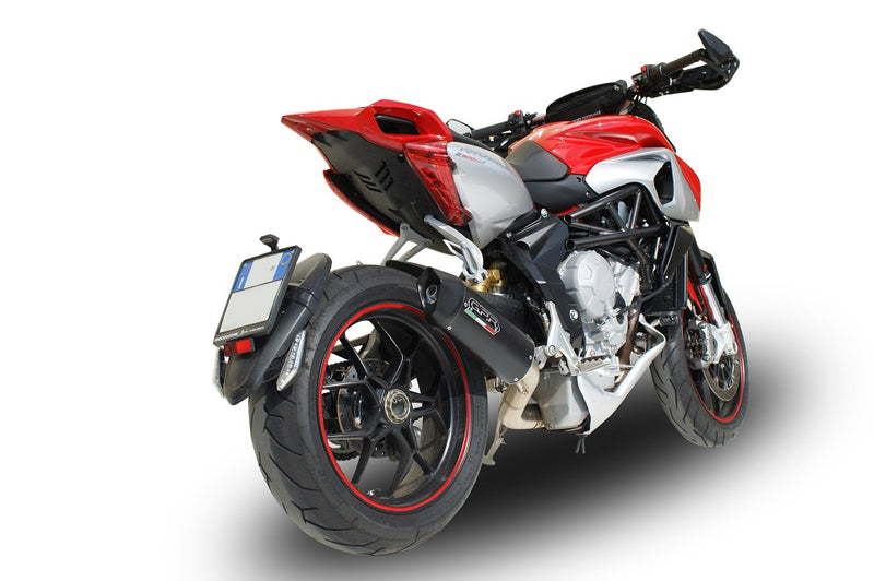 GPR Exhaust System Mv Agusta Rivale / Stradale 800 2014-2016, Furore Nero, Slip-on Exhaust Including Removable DB Killer and Link Pipe