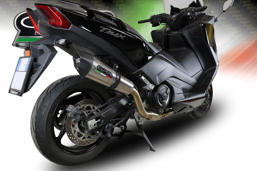 GPR Exhaust System Yamaha T-Max 560 2020-2021, Gpe Ann. titanium, Full System Exhaust, Including Removable DB Killer