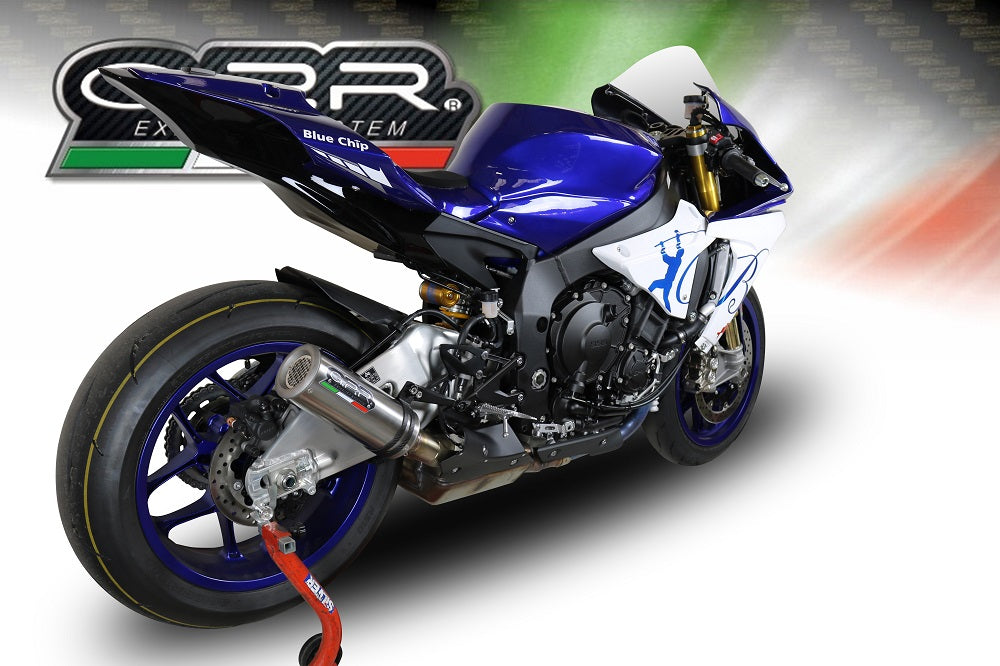 GPR Exhaust System Yamaha YZF R1 R1M 2015-2016, M3 Inox , Slip-on Exhaust Including Removable DB Killer and Link Pipe