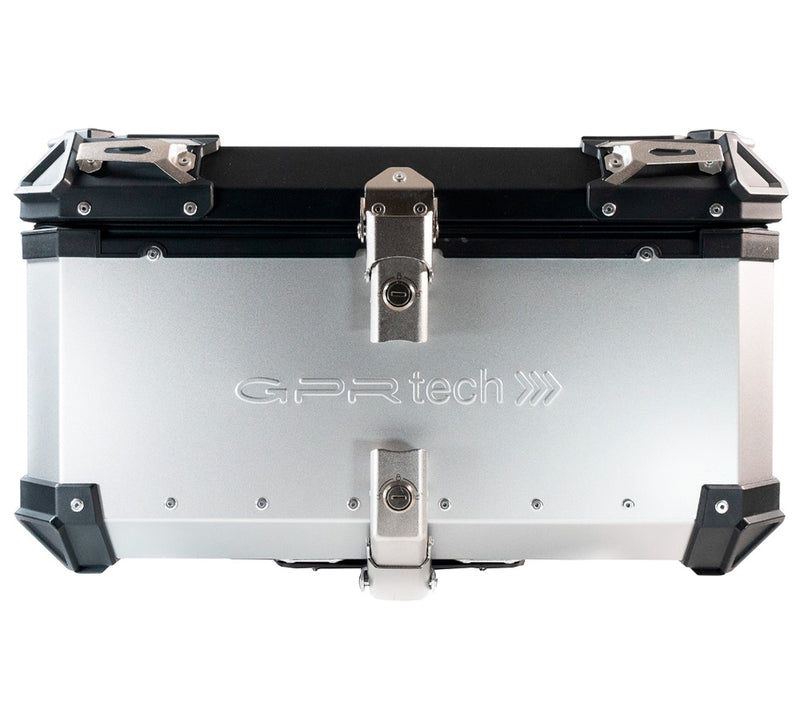 Bmw F 700 Gs 2016-2018 GPR TECH 55 L Aluminum Top Case in Silver with Specific Plate Included