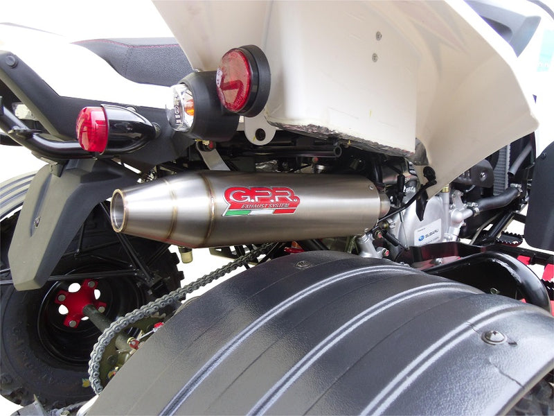 GPR Exhaust for Beeline Bestia 3.3 Supermoto / Offroad 2011-2021, Deeptone Atv, Slip-on Exhaust Including Removable DB Killer and Link Pipe