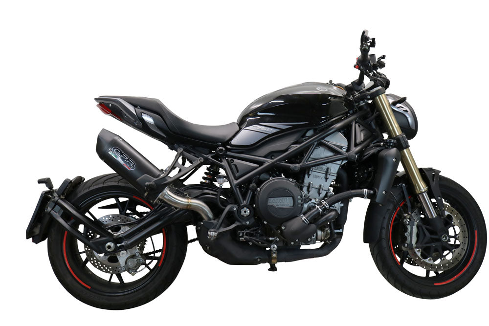 GPR Exhaust for Benelli 752S 2019-2021, Furore Evo4 Nero, Slip-on Exhaust Including Removable DB Killer and Link Pipe