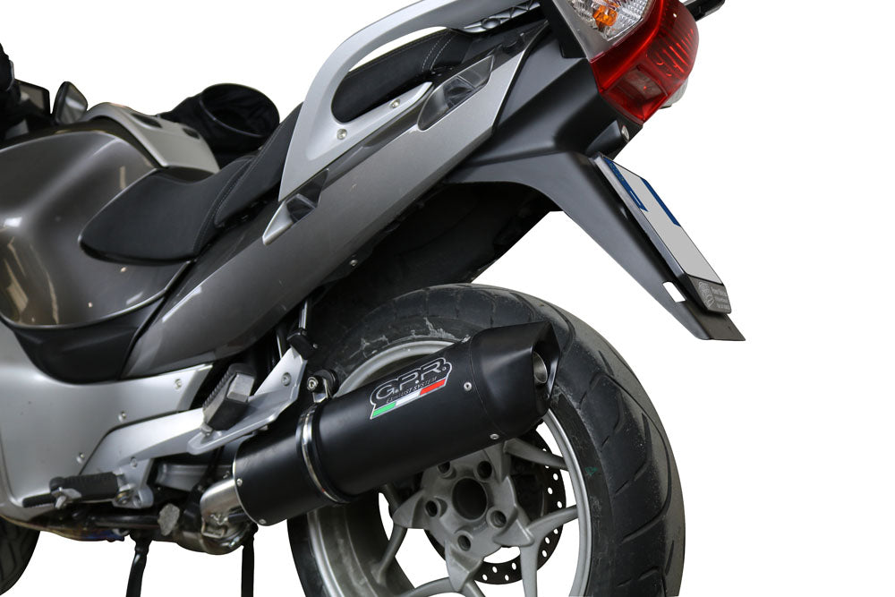 GPR Exhaust for Bmw R1200R 2011-2014, Furore Nero, Slip-on Exhaust Including Removable DB Killer and Link Pipe