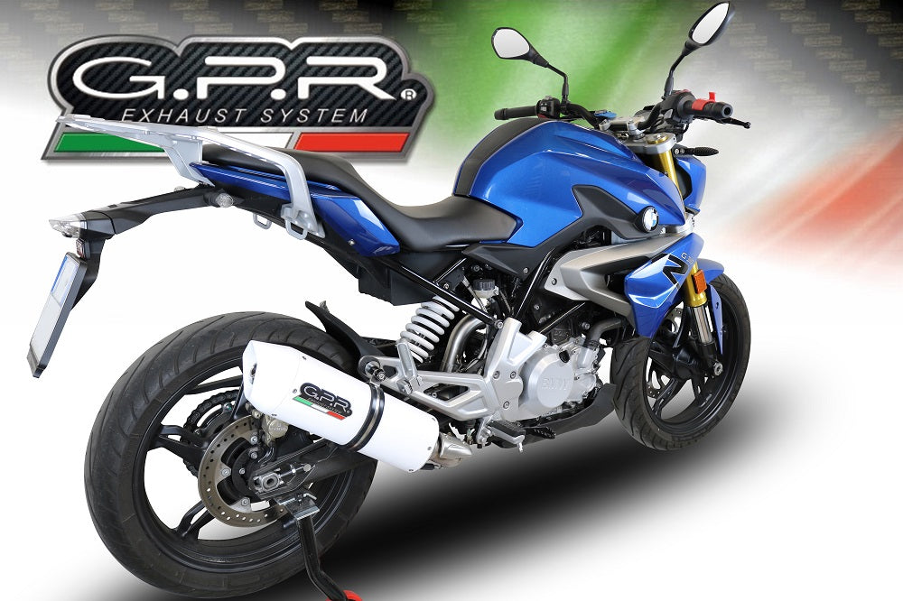 GPR Exhaust for Bmw G310R 2017-2021, Albus Evo4, Full System Exhaust, Including Removable DB Killer