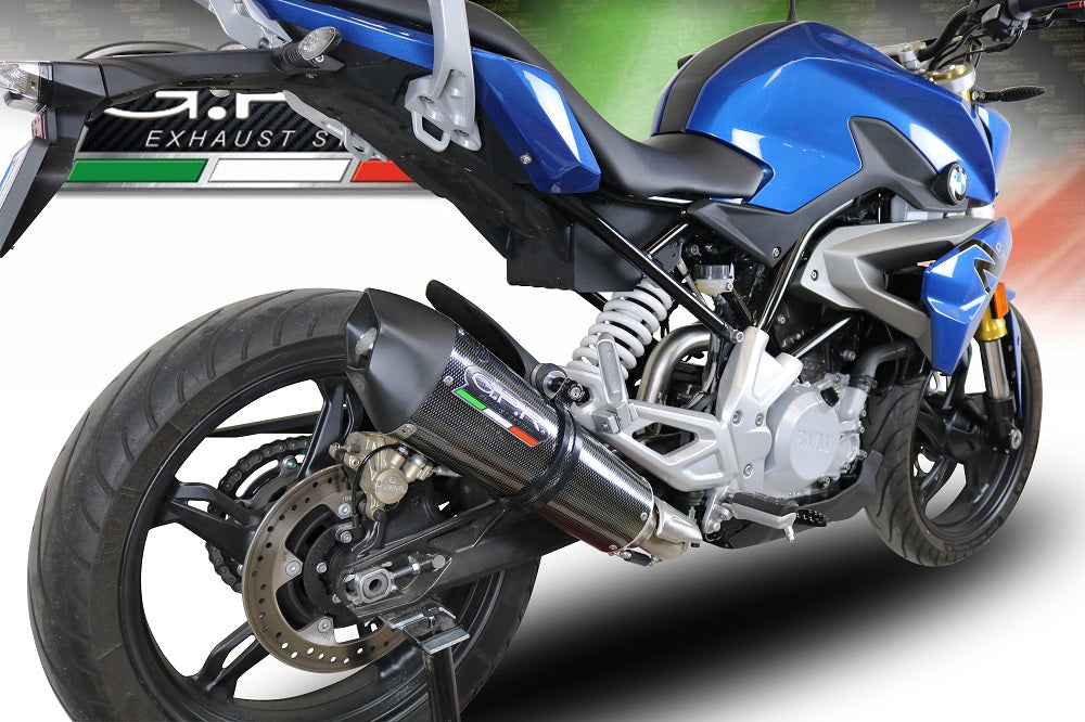 GPR Exhaust for Bmw G310R 2017-2021, Gpe Ann. Poppy, Full System Exhaust, Including Removable DB Killer