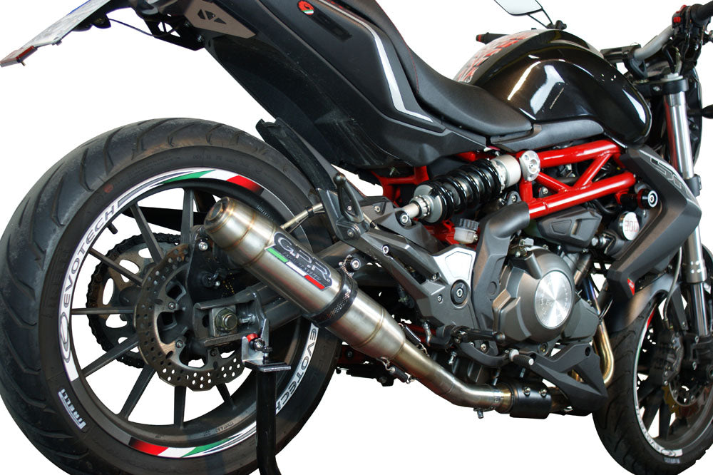 GPR Exhaust for Benelli Bn 302 S 2015-2016, Deeptone Inox, Slip-on Exhaust Including Removable DB Killer and Link Pipe