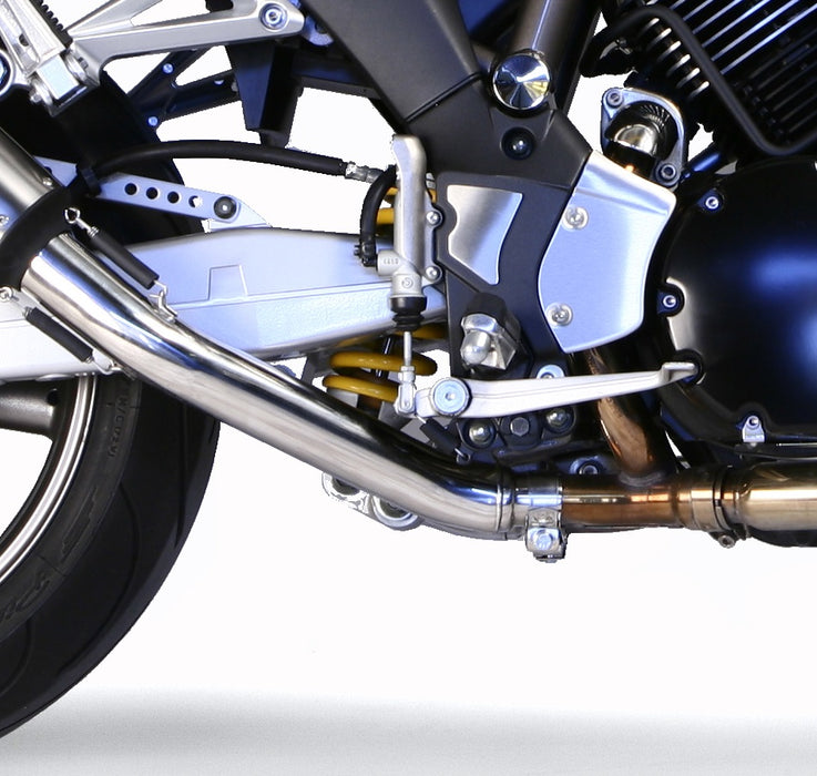 GPR Exhaust System Yamaha Bt Bulldog 1100 2002-2007, Trioval, Dual slip-on Including Removable DB Killers and Link Pipes