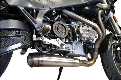 GPR Exhaust for Buell UlySseses Xb 12 X 2003-2007, Powercone Evo, Slip-on Exhaust Including Removable DB Killer and Link Pipe