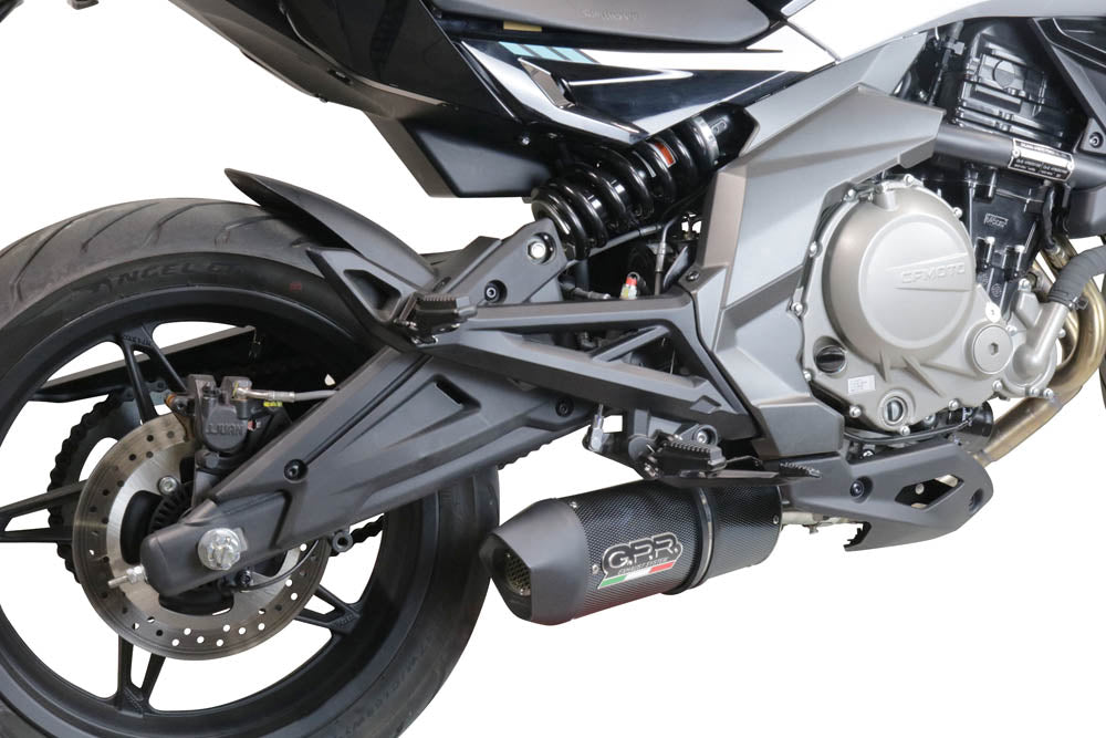GPR Exhaust System Cf Moto 650 Mt 2019-2020, Furore Poppy, Slip-on Exhaust Including Link Pipe and Removable DB Killer
