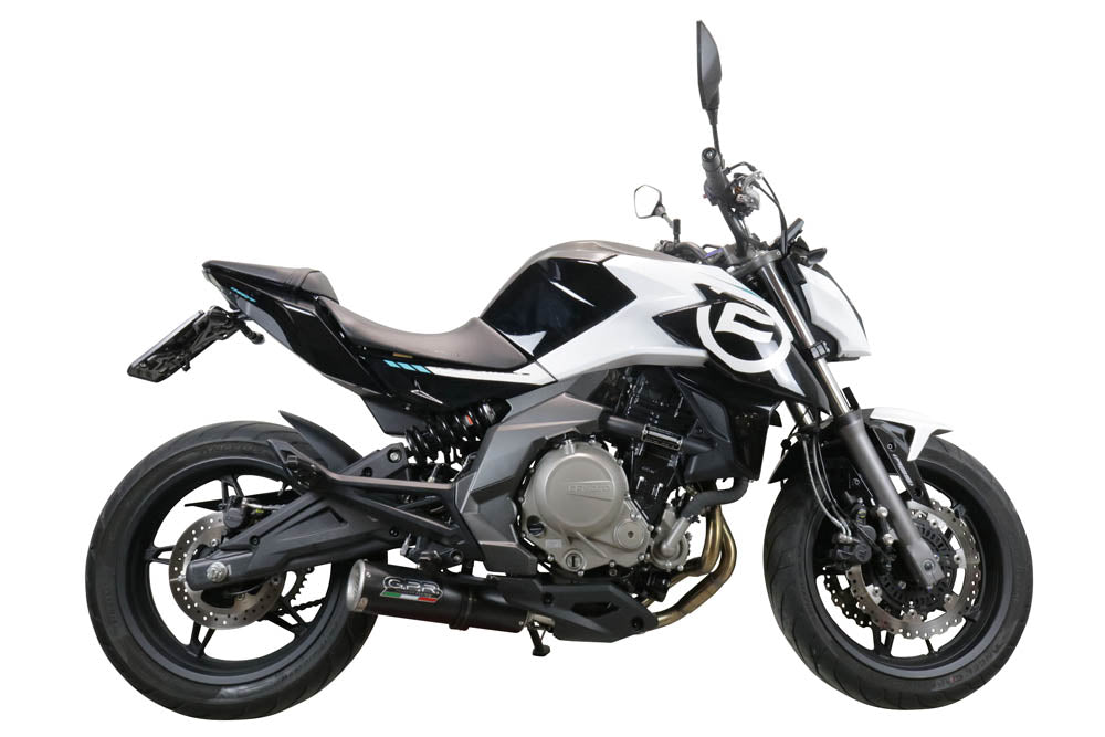 GPR Exhaust System Cf Moto 650 Mt 2019-2020, M3 Black Titanium, Slip-on Exhaust Including Link Pipe and Removable DB Killer
