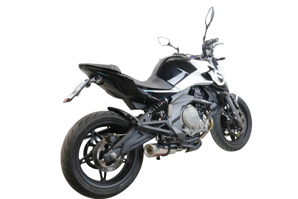 GPR Exhaust System Cf Moto 650 Mt 2019-2020, M3 Inox , Slip-on Exhaust Including Link Pipe and Removable DB Killer