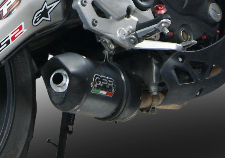 GPR Exhaust System Cf Moto Nk 650 2012-2016, Furore Nero, Slip-on Exhaust Including Removable DB Killer and Link Pipe