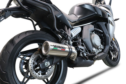 GPR Exhaust System Cf Moto 650 Gt 2022-2024, M3 Titanium Natural, Slip-on Exhaust Including Removable DB Killer and Link Pipe