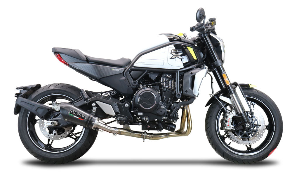 GPR Exhaust System Cf Moto 700 CL-X Heritage 2022-2024, Gpe Ann. Poppy, Mid-Full System Exhaust Including Removable DB Killer