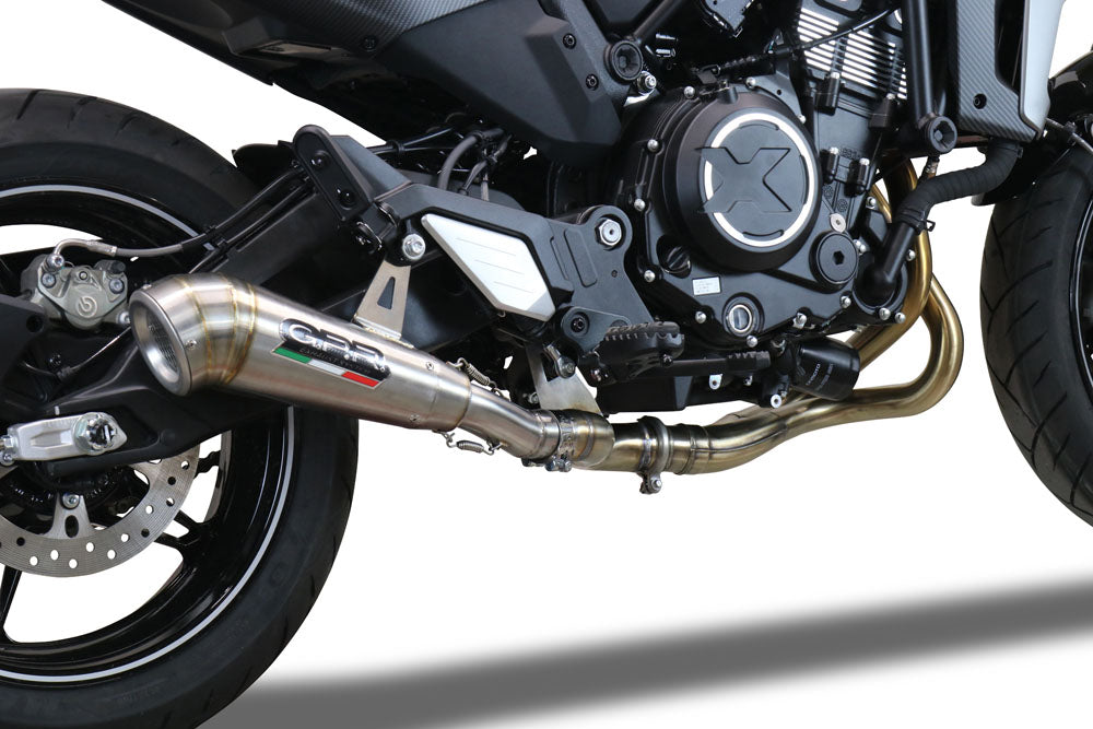 GPR Exhaust Cf Moto 700 CL-X Adv 2022-2024, Powercone Evo, Mid-Full System Exhaust Including Removable DB Killer