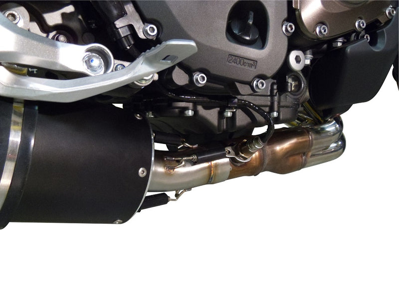GPR Exhaust System Yamaha MT09 FZ09 2014-2016, Albus Ceramic, Slip-on Exhaust Including Removable DB Killer and Link Pipe