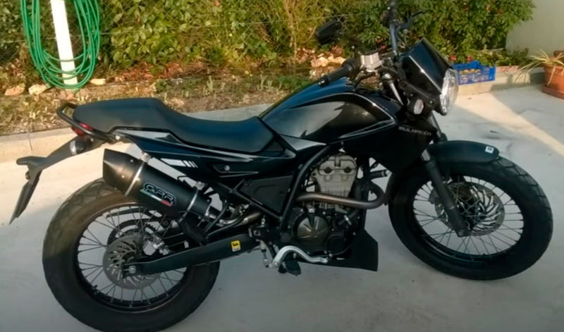 GPR Exhaust System Derbi Mulhacèn 2006-2011, Furore Nero, Slip-on Exhaust Including Removable DB Killer and Link Pipe