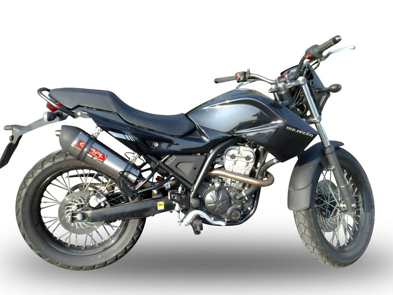 GPR Exhaust System Derbi Mulhacèn 2006-2011, Gpe Ann. titanium, Slip-on Exhaust Including Removable DB Killer and Link Pipe